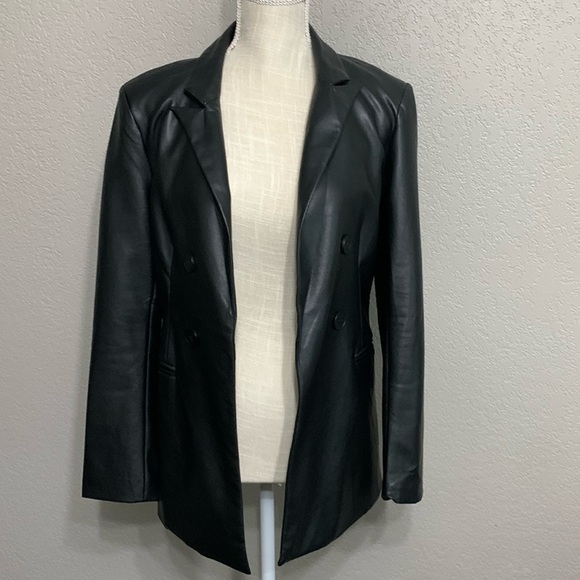 Hailey & Co Jackets & Blazers - NWOT Hailey & Co Vegan Leather Blazer
